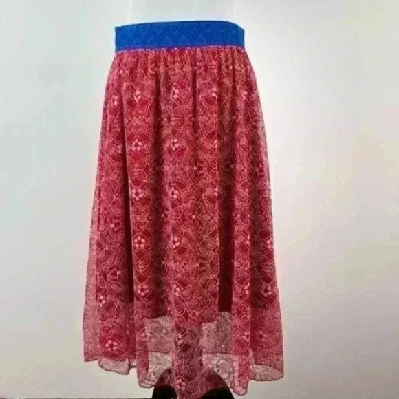 LuLaRoe Dresses & Skirts - Lularoe Lola skirt L 12-14 elastic waist high/lo
